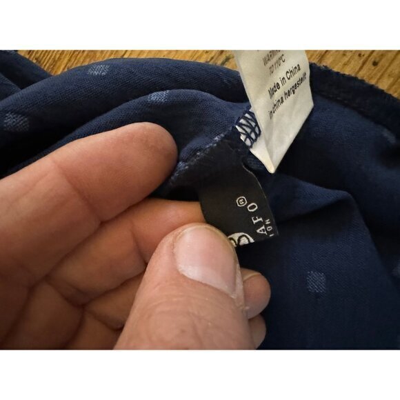 Bashafo‎ Women's Blue Polo size small short sleeve collared polyester button - Picture 5 of 8